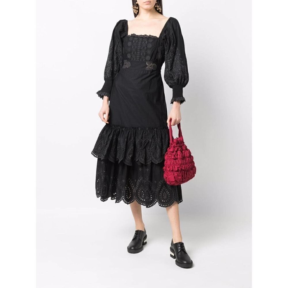 Love Shack Fancy Toulon Dress black US4 - Picture 2 of 11